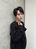 メンズサイドパートヘア