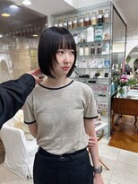 オブヘアージユウガオカ(Of HAIR Jiyugaoka) 【フェイスレイヤー×ボブ】