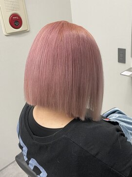 アルター(aL ter) 【ピンク×切りっぱなしボブ】デザインカラー/鎌取/林愛華