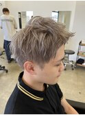 ＊スパイキーショート/ミルクティーベージュ/ブリーチカラー＊