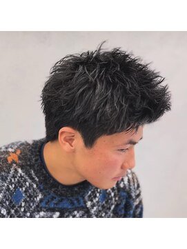 ルースト 西院店(ROOST) スパイキーショート ／メンズショート／ブリーチ／モテカラー