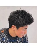 スパイキーショート /メンズショート/ブリーチ/モテカラー