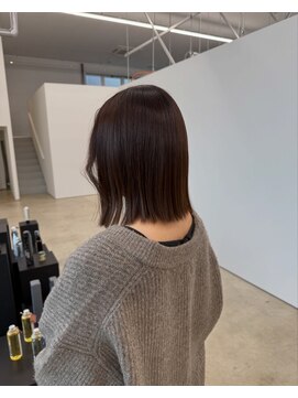 ビーヒアナウ N゜03 金沢駅西店(BE HERE NOW) ボブ×艶ブラウン