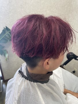 彩やかボルドーカラー