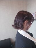 ウェーブ巻き サイド編み込みスタイル