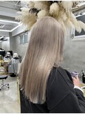 ハイトーンベージュロング