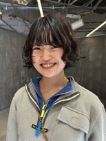 ピークアブー 原宿ハラカド(PEEK-A-BOO) ショートボブカットパーマカーリー外国人風原宿ナチュラル