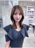 美髪韓国レイヤーイメチェン夏ハイライトカラーくびれヘア
