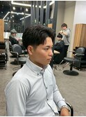 七三フェード ビジネスマン メンズカット フェードカット