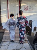 浴衣着付け＋ヘアセット