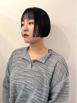 シータ(sheta) 【表参道sheta小林】黒髪ボブネビージュワンレンブルーブラック