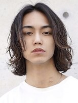 フィフス 神南(fifth) 渋谷ミディアムヘアメンズボブニュアンスサーフカールウルフ◆