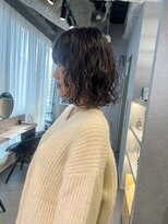 リラス 博多(rilas)&nbsp;ミディアムボブ　ボブパーマ　パーマスタイル　結べるボブパーマ