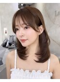 韓国レイヤー/韓国風/ボブ/髪質改善/黒髪/ブリーチなし〔池袋〕