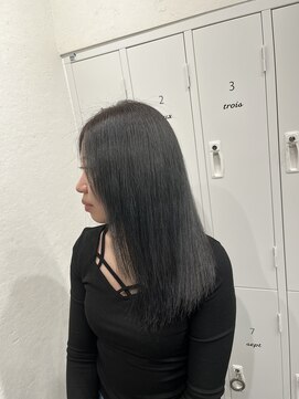 イノセンス 西宮北口店(innocence) 【innocence】西宮/ブリーチなしカラー/ダークグレー@宮本