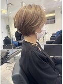 30代40代50代ショート白髪ぼかし銀座丸みくびれ井