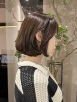 トータルビューティーサロン プリエ(prier)&nbsp;小顔ボブ/顔周りカット/ブラウンベージュ/髪質改善
