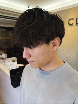 メンズサロンオー 宮崎(Men's salon O.) 刈り上げ ニュアンスパーマ マッシュ メンズパーマ 波巻きパーマ