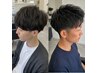 【阿世賀指名限定】朝のセット時間を短縮カット＋パーマ＋眉カット+頭皮ケア