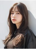 ナチュラル韓国レイヤー × ダークグレージュ