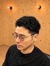 【メンズパーマ】 メンズカット + パーマ (お顔剃り込み)