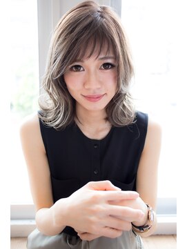 エイト プラット 渋谷2号店(EIGHT plat) 【EIGHT 】くびれミディ×モーブカラー×ショート斜めバング