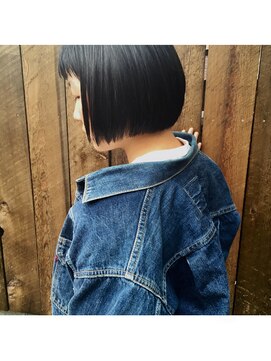 ブルー(BLUE) 【BLUE】グラデーションボブ
