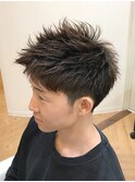 ツーブロックアップバングショート♪