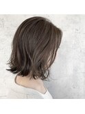 切りっぱなしボブ ミルキーベージュ &nbsp;横浜美容室