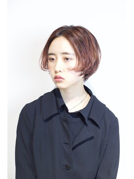 レンジシ オモテサンドウ(RENJISHI omotesando) RENJISHI センターパート ショートボブ (青山　表参道)