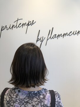 プランタンバイフラミューム 茅ヶ崎店(PRINTEMPS by flammeum) 切りっぱなしボブ