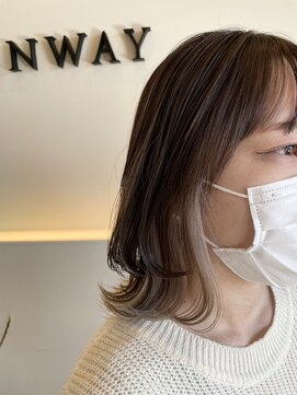 グランウェイ(GRUNWAY) 外ハネ×インナー×ハイライト