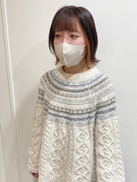 グリーン 渋谷(green) 【MIO】イヤリングカラー×外ハネ