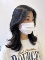 ニューヨークニューヨーク なんば道頓堀店(NYNY)&nbsp;【韓国ヘア】ミディアムレイヤー