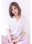 ことりベージュ毛先パーマ大人かわいい小顔フレンチボブ大人ボブ