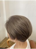 白髪おしゃれ染めベージュシルバー