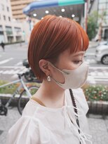 ボアップ 松山店(boappu) #オレンジカラー# オレンジベージュ#韓国ヘア# ケアブリーチ