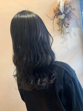 アパートメント 下関垢田店(APARTMENT) ブラックカラー/髪質改善縮毛矯正/髪質改善/韓国風/韓国ヘア