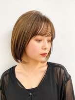 エアー 横浜(AIR)&nbsp;【長谷川】グレーベージュナチュラルボブ
