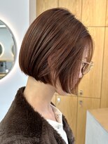 ルネ 北千住(Renee)&nbsp;ヌナボブ　切りっぱなしボブ　オレンジベージュ