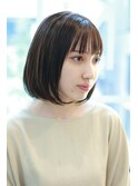 小顔ナチュラルボブ/大人ボブ/小顔ショートボブ/20代30代40代