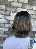 イメチェン/似合わせカット/フルバング/レッドブラウン/柏