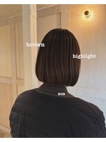 ホウム 清澄白河(HOUM.)&nbsp;ハイライト切りっぱなしボブ30代40代大人女性髪質改善