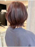 福山人気カシスブラウン韓国風ふんわりくびれレイヤー20代30代夏