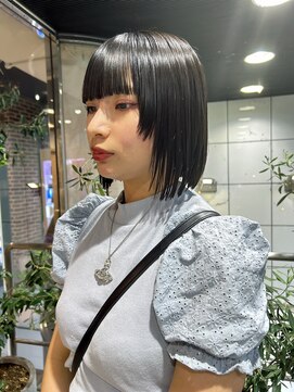 ヘアーアンドメイク ビス(HAIR&MAKE bis) 酸性ストレートで収まりがいいボブ【立川/沙久楽】
