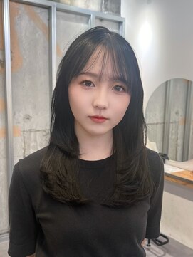 イオエ 梅田(ioe) ダブルカラー/大人ボブ/黒髪スタイル/髪質改善/縮毛矯正