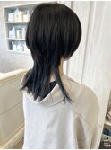 福山市Caaryお洒落マッシュウルフロング冬人気スタイル20代30代