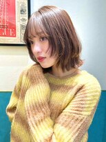 ロンド レグリーズ 立川(Lond leglise)&nbsp;ミニボブレイヤー/レイヤーカット/グレーブラウン/顔周り/立川