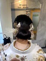 サーディースリーエーカーズヘアスタジオ(33Acers Hair Studio)&nbsp;タイトシニヨン