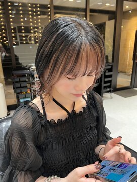 髪屋 紬 black×beige    アンブレラカラー